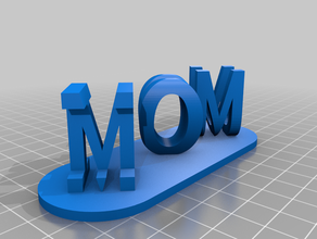 il mio personalizzato dual lettera blocchi illusione customizer segni e loghi su misura 3d print model - Mito3D