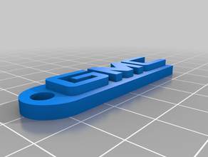 gmc llavero de la automoción 3d print model - Mito3D