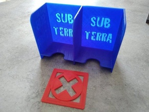 sub terra tiles holder toy & game accessories subterra 3d print model - Mito3D