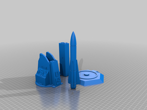 rocket launcher 01 buildings & structures military 3d print model - Mito3D