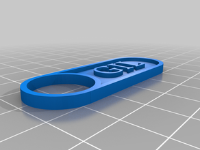 tag gil 2 partes personalizado 3d print model - Mito3D