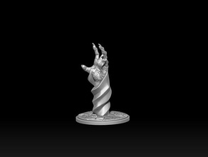 flaming mão A impressão 3d feitiço totem 3d print model - Mito3D
