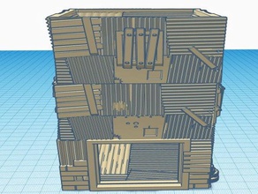 shanty dadi torre, torre di guardia giochi e giocattoli 28mm il cyberpunk fallout gaslands mad max post-apocalittico scifi wargame 3d print model - Mito3D