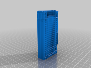 nederlander theatre oriental theater buildings & structures architecture building chicago downtown filament gothic highrise illinois skyscraper 3d print model - Mito3D