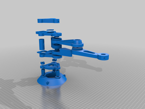 meine angepasste eingestellt scara-Roboter-arm 1200 g Zuladung in der Robotik kundengebundene 3d print model - Mito3D