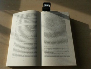 lightholder paper book converted gecko cover led sony prs-t2 3d print model - Mito3D