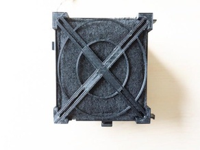 support filtre à charbon ordinateur dell ventilateur 3d print model - Mito3D