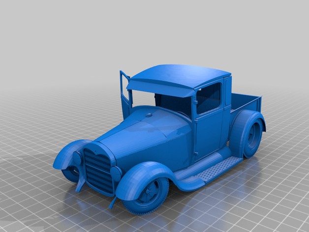 hot rod kamyon araç 3D print model - Mito3D