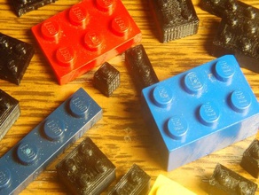 kragleblocks - open source 3d imprimibles de lego alternativa juguetes construcción el bloque ladrillo imprimible compatible 3d print model - Mito3D