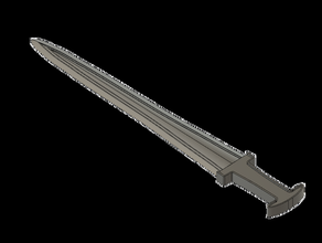 micênicos espada adereços a idade do bronze grego arma 3d print model - Mito3D