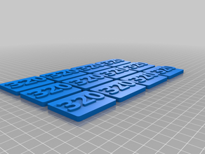 320 işaretler ve logolar özelleştirilmiş 3d print model - Mito3D