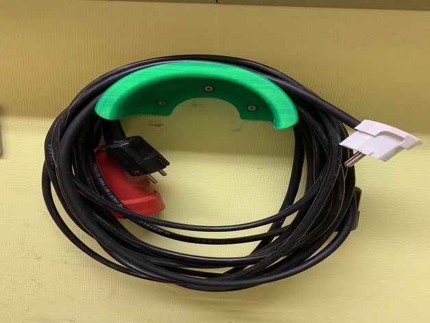 Kabel-Halter 3d-drucken Kabel haken Halfter Halter Haken kabel kabelhalter kabelhalterung 3D print model - Mito3D