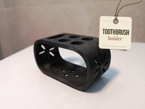 suporte da escova de dentes casa banho acessórios do banheiro organizador quatro titular o pasta dente 3d print model - Mito3D
