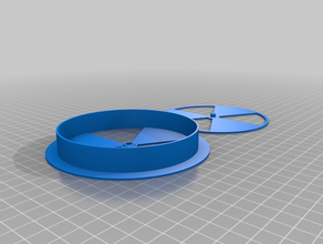 3 bladeparametric circular ar aparador personalizado 3d print model - Mito3D