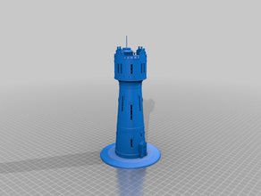 château d'eau à den helder le néerlandais la hollande tour de l'eau watertower 3d print model - Mito3D