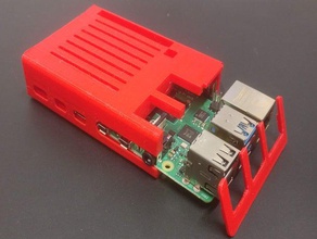 raspberry pi 4 case without screws gpio housing poe sleeve 3d print model - Mito3D