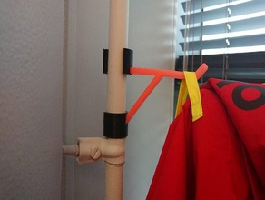 coat rack pipe 3d print model - Mito3D