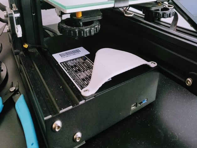 electrónica de la tapa del ventilador - ender 3 accesorio refrigeración cubierta electronica el 3D print model - Mito3D