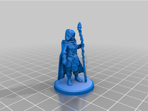 femelle humain et druide 3d print model - Mito3D