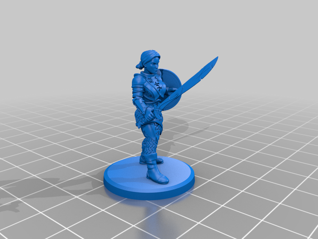 femelle chasse 3D print model - Mito3D