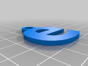 e-matematiksel sabit eychain eğitim matematik 3d print model - Mito3D