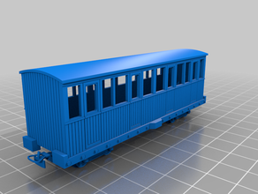 009 short bogie carriage model railway railroad trains 3d print model - Mito3D