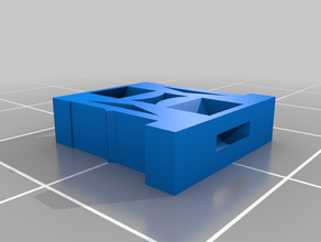 openlock elástico duplo clipe magnético ímã 3d print model - Mito3D