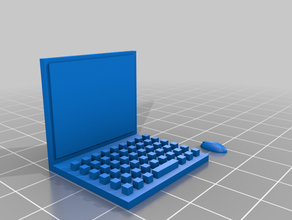 chromebook computer miniature 3d print model - Mito3D