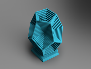 dekorasyon dodecahedron masaüstü 3d print model - Mito3D