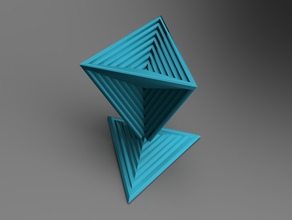 decoration tetrahedron desk 3d print model - Mito3D