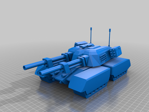 tank mammouth c&c tiberian dawn 3d print model - Mito3D
