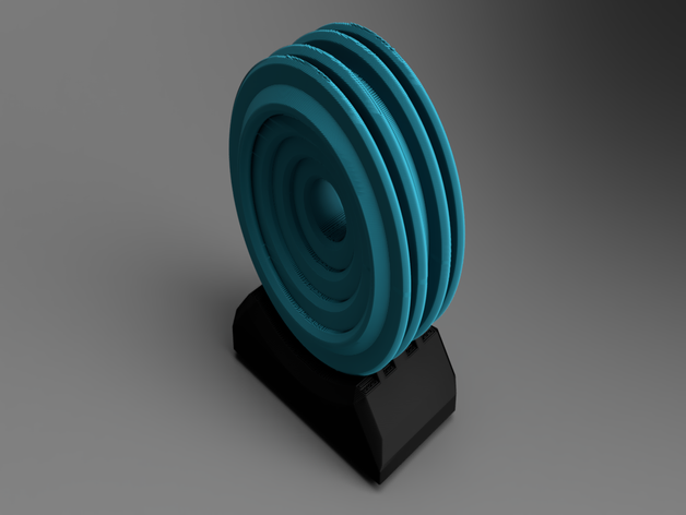 decoration circle holder desk 3D print model - Mito3D