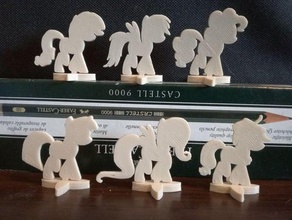 mon petit poney figurines de jeux rôle les mylittlepony rpg 3d print model - Mito3D