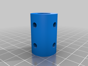 simple shaft coupler customized 3d print model - Mito3D