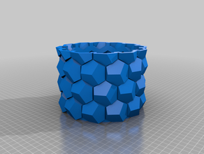 meine angepasste Waben-vase parametric kundengebundene 3d print model - Mito3D