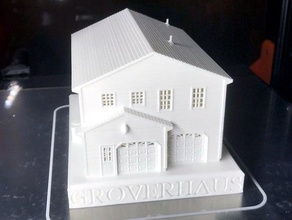 groverhaus Architektur grover Haus etwas unheimlich 3d print model - Mito3D