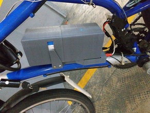 einfach Akku Halter e-bike 3d print model - Mito3D
