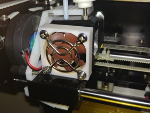 noctua 40mm minimal fan case cover protect rubber feet spacer also included anet extruder 3d print model - Mito3D