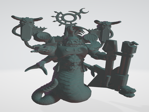 laut freaky-Schlange-Kind-champion 40k chaos space marines csm slaanesh warhammer 3d print model - Mito3D