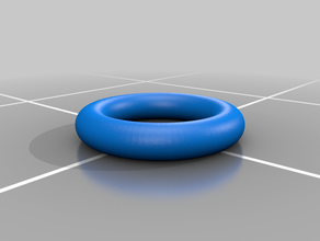 3 özelleştirilmiş parametrik o-ring torus 3d print model - Mito3D