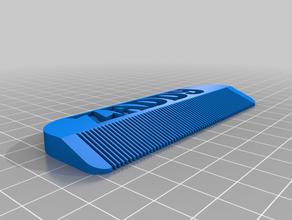 zaddy comb 60 customized 3d print model - Mito3D