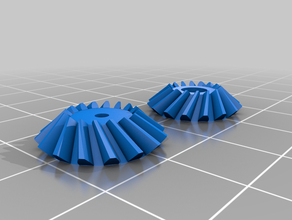 turret gears customized 3d print model - Mito3D