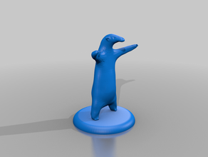 tamanduá figura animais tamanduá-bandeira meme 3d print model - Mito3D