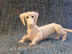 dachshund bjd şekil 3d print model - Mito3D