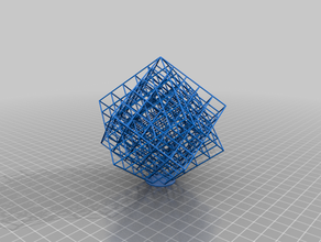 my customized lattice cube torture test 3d print model - Mito3D