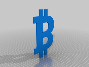 bitcoin logo el wire light 3d print model - Mito3D