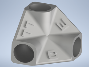 3 way - corner bracket 3d print model - Mito3D