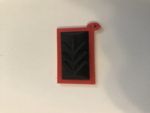 idf israeli officer first rank keychain crankshaft dual color extruder extrusion israel tag 3d print model - Mito3D