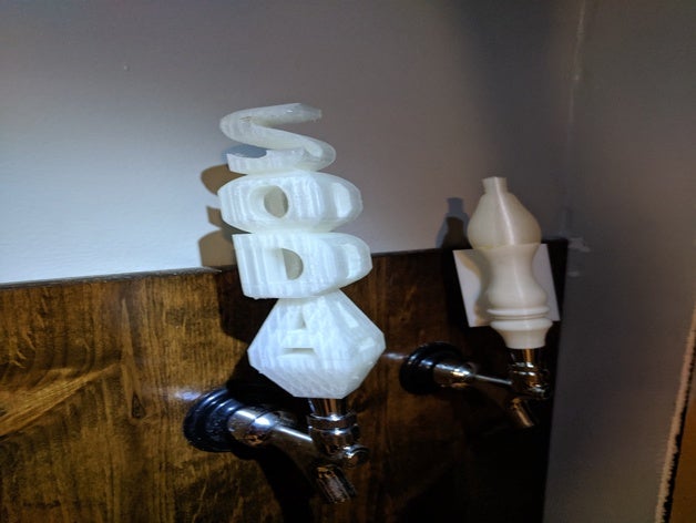 soda toccare la maniglia homebrew per l'homebrewing seltzer spumante 3D print model - Mito3D