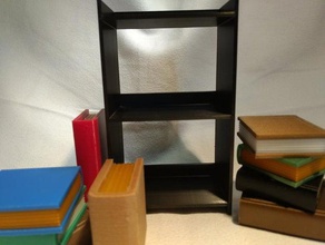 b cherregal f r a mini cher bookshelf bcher regal pequena livros 3d print model - Mito3D